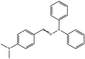 4-(ジメチルアミノ)ベンズアルデヒドジフェニルヒドラゾン 化学構造式
