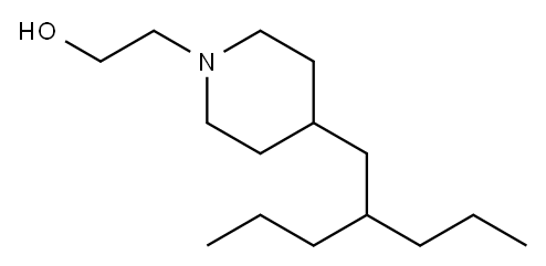 4-(2-プロピルペンチル)-1-ピペリジンエタノール 化学構造式