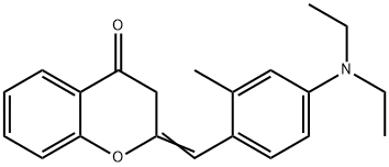 2-[[4-(Diethylamino)-2-methylphenyl]methylene]-2,3-dihydro-4H-1-benzopyran-4-one Struktur