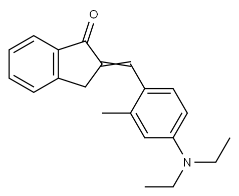 2-[[4-(Diethylamino)-2-methylphenyl]methylene]-2,3-dihydro-1H-inden-1-one Struktur