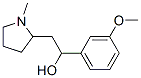 1-(3-メトキシフェニル)-2-(1-メチルピロリジン-2-イル)エタノール 化学構造式