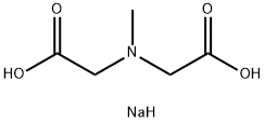 (メチルイミノ)二酢酸ジナトリウム 化学構造式