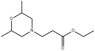 ethyl 2,6-dimethyl-4-morpholinepropionate  Struktur