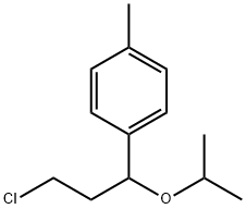 4-[3-chloro-1-(1-methylethoxy)propyl]toluene Structure