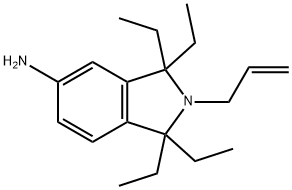 1,1,3,3-tetraethyl-2-prop-2-enyl-isoindol-5-amine Struktur