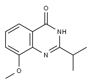 2-异丙基-8-甲氧基喹唑啉-4(1H)-酮 结构式