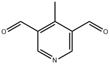 3,5-Pyridinedicarboxaldehyde, 4-methyl- (9CI) Struktur