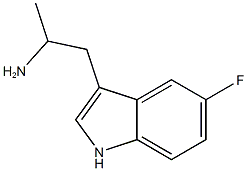 5-fluoro-alpha-methyltryptamine 结构式