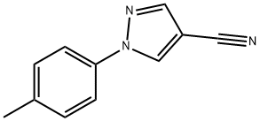1 -对甲苯基-1H -吡唑- 4 -腈 结构式