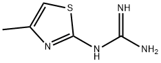 2-グアニジノ-4-メチルチアゾール 化学構造式
