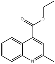 2-甲基喹啉-4-甲酸乙酯 结构式