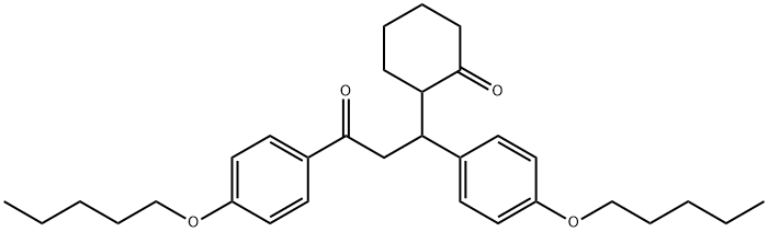 2-[3-Oxo-1,3-bis[4-(pentyloxy)phenyl]propyl]cyclohexanone|