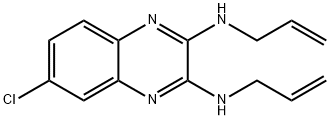 6-Chloro-N,N'-bis(2-propenyl)-2,3-quinoxalinediamine Structure