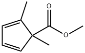 2,4-Cyclopentadiene-1-carboxylicacid,1,2-dimethyl-,methylester(9CI) Structure