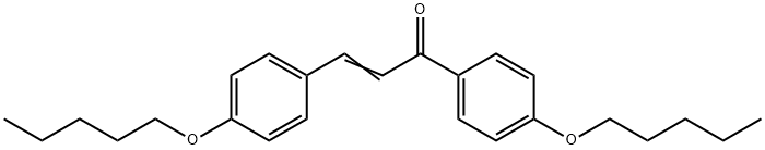 1,3-ビス[4-(ペンチルオキシ)フェニル]-2-プロペン-1-オン 化学構造式