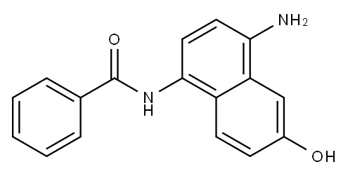 N-(4-Amino-6-hydroxy-1-naphthalenyl)benzamide Struktur