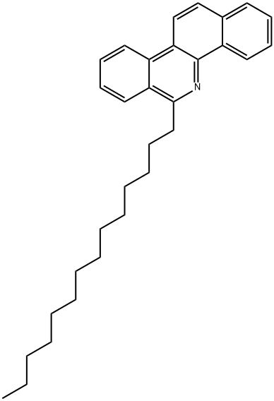 6-テトラデシルベンゾ[c]フェナントリジン 化学構造式