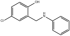 4-クロロ-2-[(フェニルアミノ)メチル]フェノール 化学構造式
