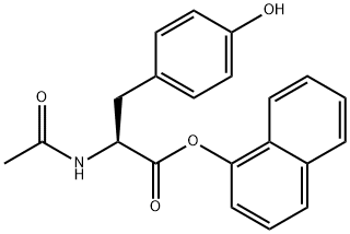 N-acetyltyrosine 1-naphthyl ester Structure