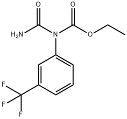 N-(Aminocarbonyl)-N-[3-(trifluoromethyl)phenyl]carbamic acid ethyl ester Structure