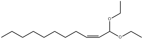 (Z)-1,1-ジエトキシ-2-ウンデセン 化学構造式