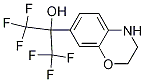 2-(3,4-Dihydro-2H-benzo[1,4]oxazin-7-yl)-1,1,1,3,3,3-hexafluoro-propan-2-ol Struktur