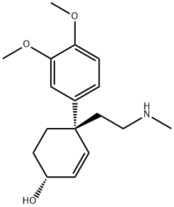 (1R)-4β-(3,4-Dimethoxyphenyl)-4-[2-(methylamino)ethyl]-2-cyclohexene-1β-ol 结构式