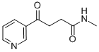 N-甲基-Γ-羰基- 3 -吡啶丁酰胺 结构式