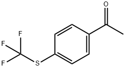 4'-(三氟甲硫基)苯乙酮 结构式
