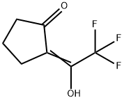Cyclopentanone, 2-(2,2,2-trifluoro-1-hydroxyethylidene)- (8CI,9CI) Struktur