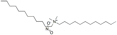 N-ドデシル-N,N-ジメチル-1-ドデカンアミニウム・亜硝酸アニオン 化学構造式
