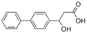 beta-Hydroxy-(1,1'-biphenyl)-4-propanoic acid Struktur