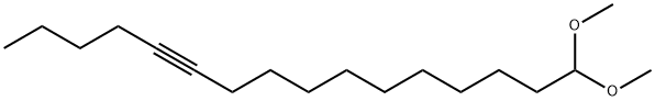 16,16-ジメトキシ-5-ヘキサデシン 化学構造式