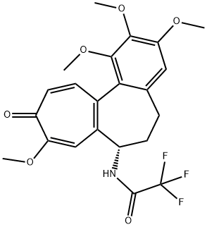 2,2,2-Trifluoro-N-[(7S)-5,6,7,10-tetrahydro-1,2,3,9-tetramethoxy-10-oxobenzo[a]heptalene-7-yl]acetamide Structure