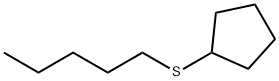 シクロペンチルペンチルスルフィド 化学構造式