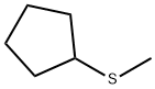 (メチルチオ)シクロペンタン 化学構造式