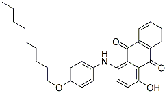 1-[[4-(ノニルオキシ)フェニル]アミノ]-4-ヒドロキシ-9,10-アントラキノン 化学構造式