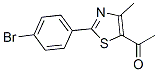 1-[2-(4-ブロモフェニル)-4-メチル-5-チアゾリル]エタノン 化学構造式