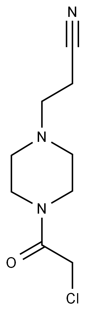 3-[4-(2-CHLORO-ACETYL)-PIPERAZIN-1-YL]-PROPIONITRILE Structure
