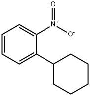1-シクロヘキシル-2-ニトロベンゼン 化学構造式