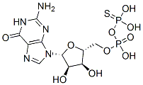 guanosine 5'-O-(2-thiodiphosphate) Structure