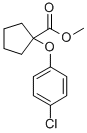 1-(p-Chlorophenoxy)cyclopentanecarboxylic acid, methyl ester Structure