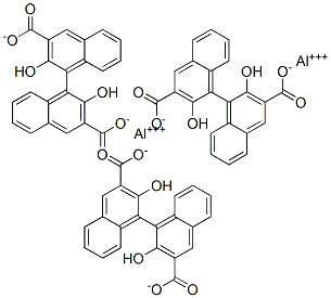 2,2′-ジヒドロキシ[1,1′-ビナフタレン]-3,3′-ジカルボン酸/アルミニウム 化学構造式