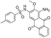 N-(1-amino-9,10-dihydro-2-methoxy-9,10-dioxoanthryl)-4-methylbenzenesulphonamide  Structure