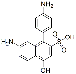 7-amino-(4-aminophenyl)-4-hydroxynaphthalene-2-sulphonic acid Structure