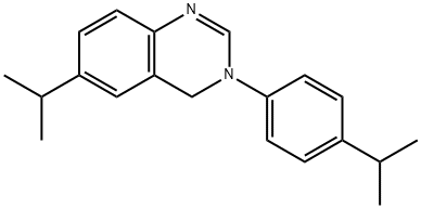 3,4-dihydro-6-(isopropyl)-3-[4-(isopropyl)phenyl]quinazoline Struktur