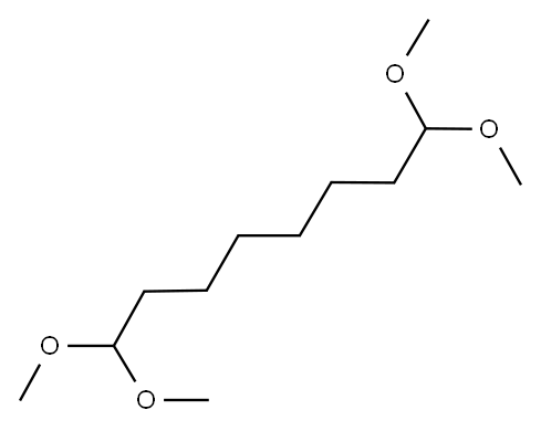 1，8－オクタンジア-ルテトラメチルアセタ-ル 化学構造式