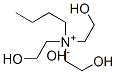 N,N,N-トリス(2-ヒドロキシエチル)-1-ブタンアミニウム・ヒドロキシド 化学構造式