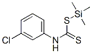 3-Chlorophenyldithiocarbamic acid trimethylsilyl ester Structure