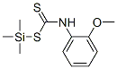 N-(2-Methoxyphenyl)dithiocarbamic acid trimethylsilyl ester Structure